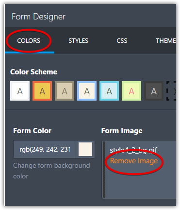 How to remove the black background image on the form? Image 2 Screenshot 41