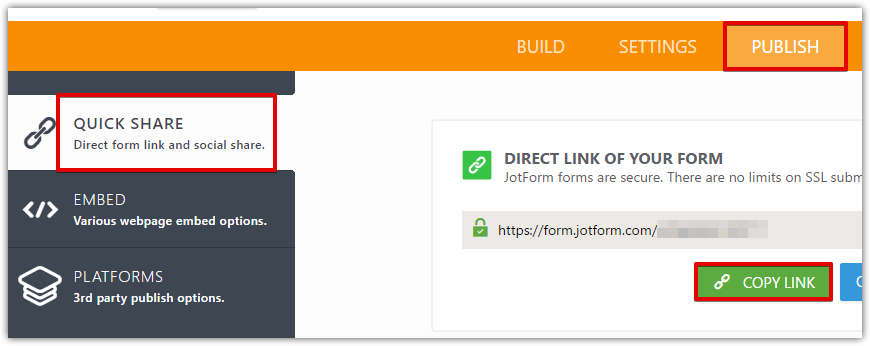How can I get the Form URL? Image 1 Screenshot 20