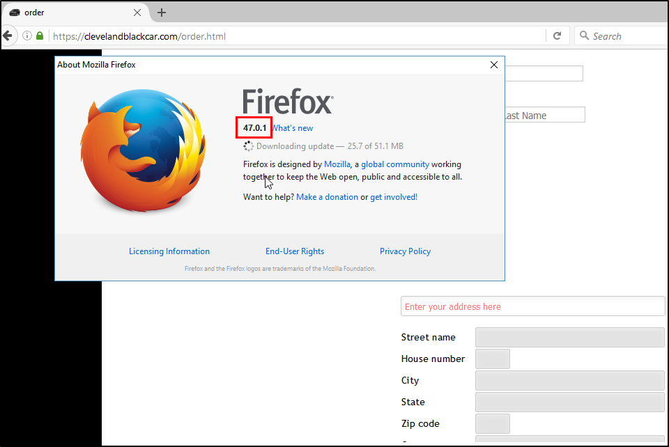 Address widget fields hidden in Firefox Image 1 Screenshot 30
