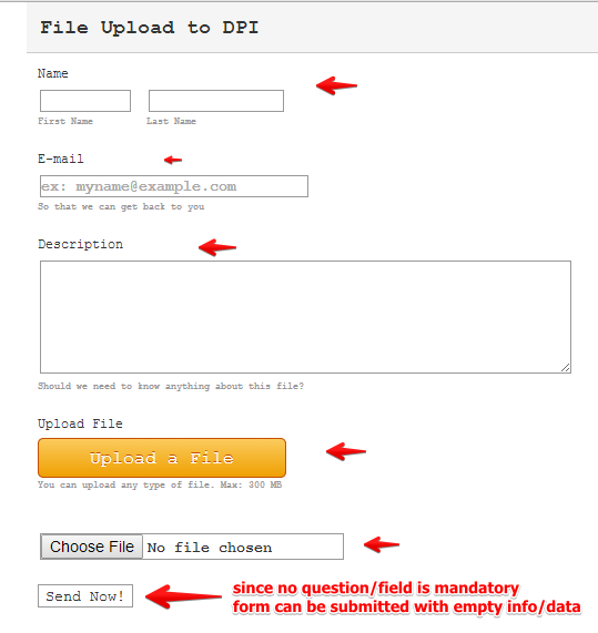 Form is not accepting some file upload Image 1 Screenshot 40