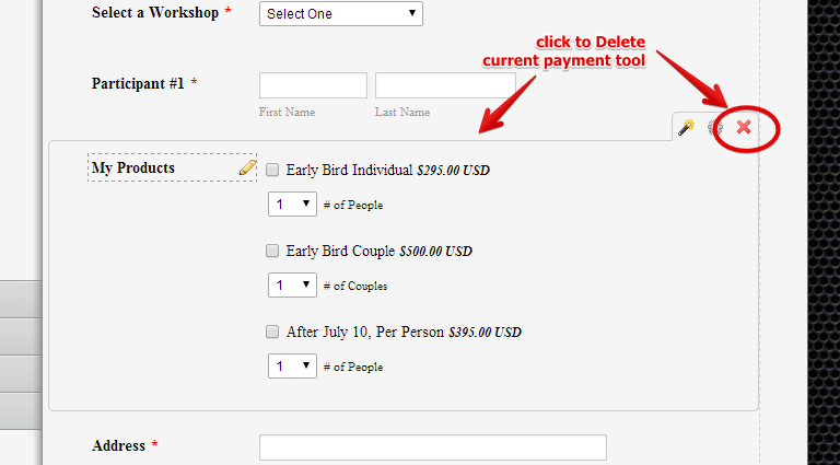 Can I use a different payment method for each form? Image 1 Screenshot 40
