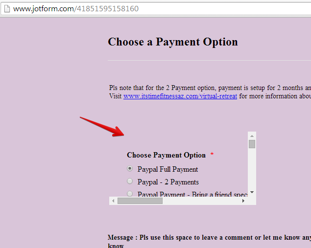 Embed payment doesnt show up in Main form when I preview it  Image 1 Screenshot 30