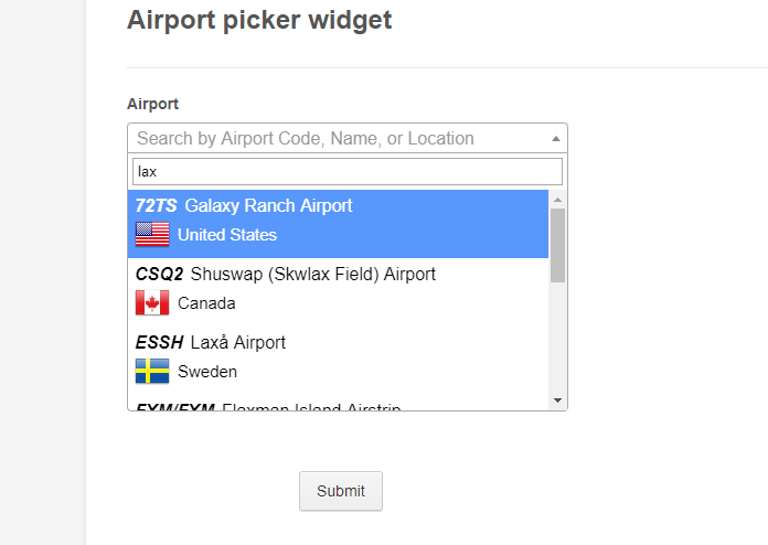 Something is wrong with the airport picker widget Image 1 Screenshot 20