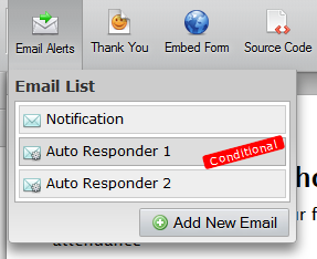 How can I have the form send an automatic email to the user that includes an attachment? Image 1 Screenshot 30