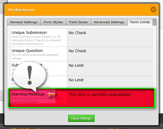 Change Style of the Warning Messages for Disabled Forms Image 1 Screenshot 20