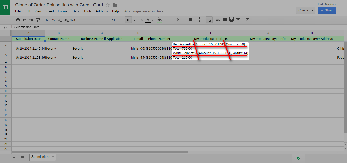 Selected product items in spreadsheet are all in one cell Image 1 Screenshot 20
