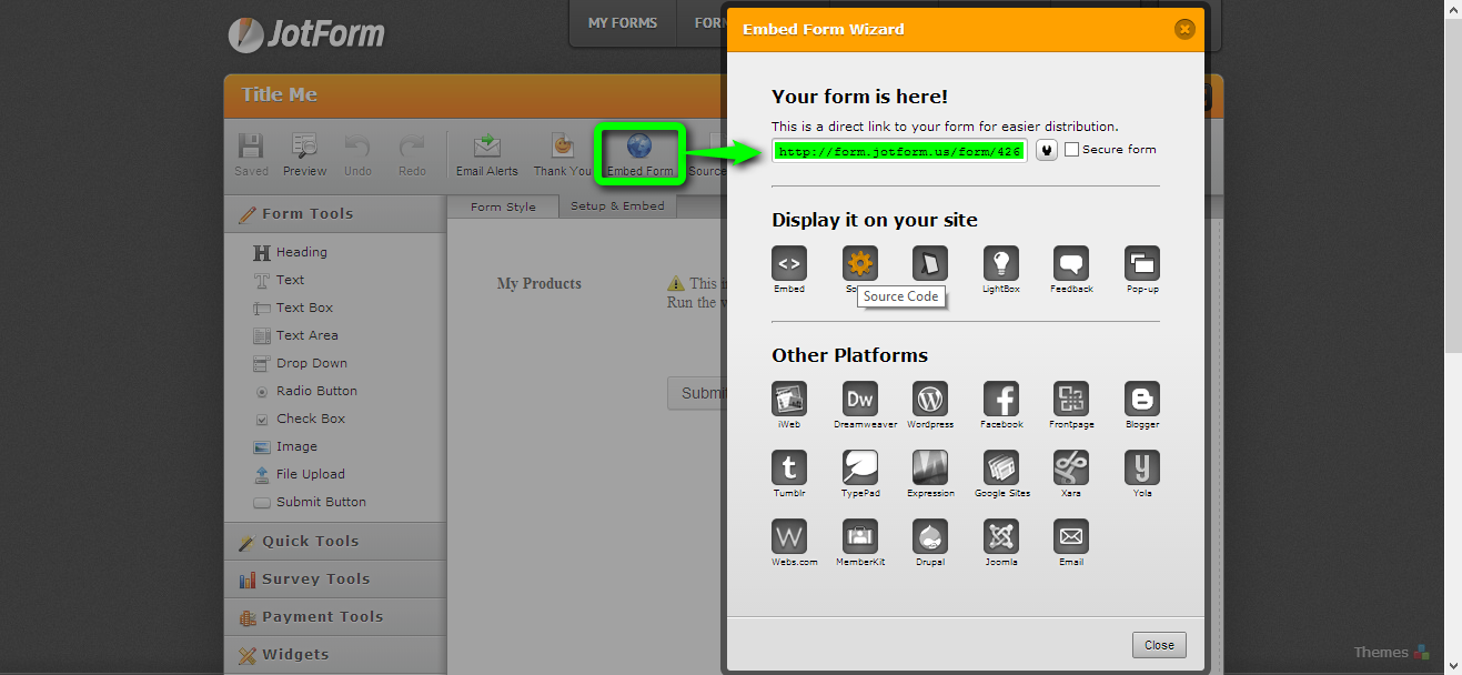 How can I share jotforms to people who will be completing them daily? Image 1 Screenshot 20