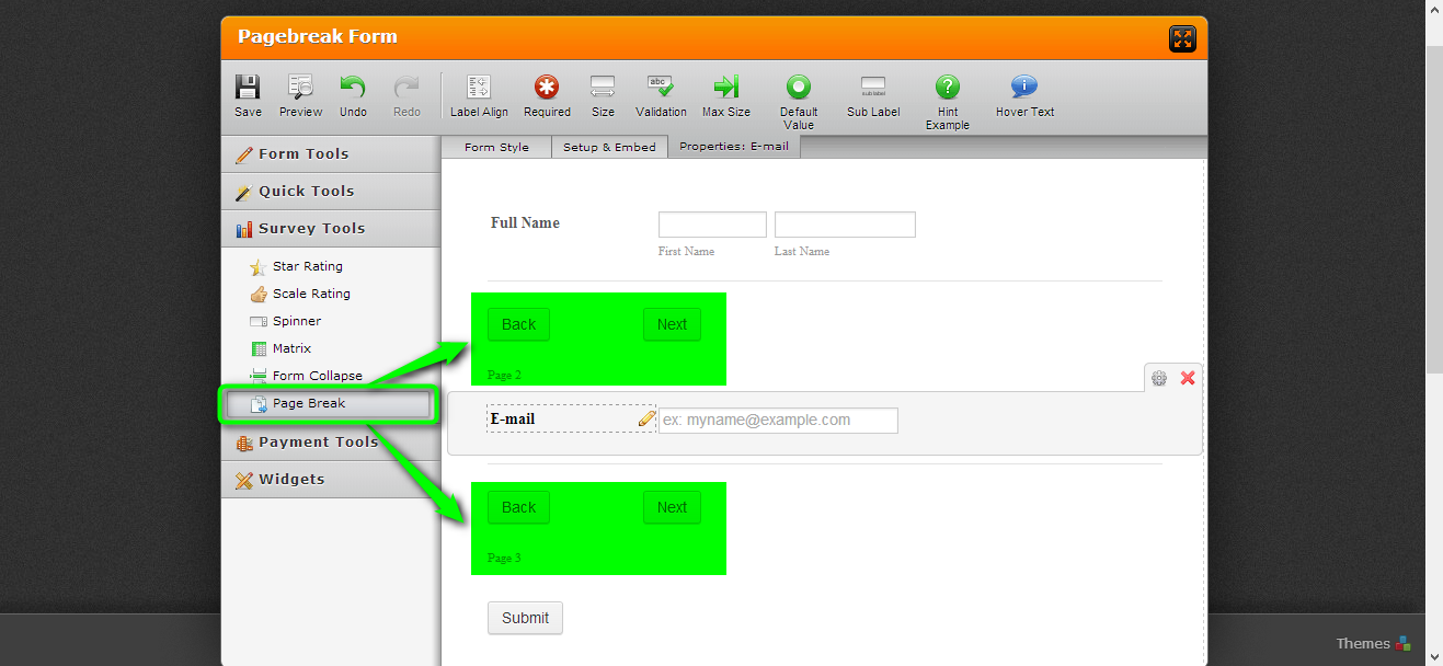 How do you create multiple pages for your form? Image 1 Screenshot 20