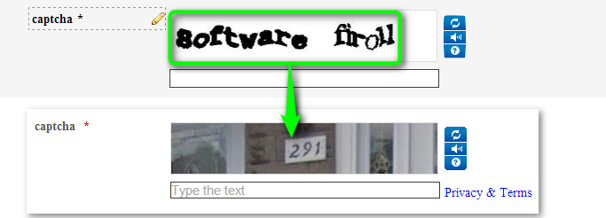 Recaptcha shows numbers on the live form and words on the formbuilder Image 1 Screenshot 20