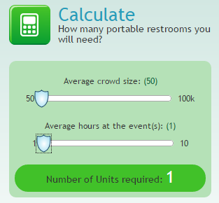 Custom Quote Form for Calculating required Portable Restrooms  Image 1 Screenshot 20