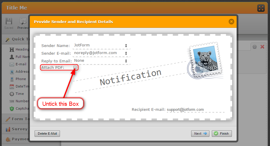 Stop the PDF Attachment from being delivered with the notification Image 1 Screenshot 20