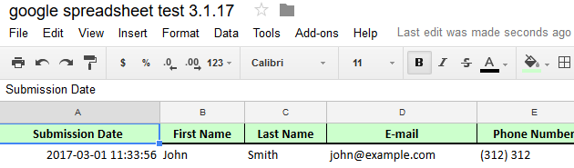 Form integrated with google spreadsheets is still not receiving submissions Image 1 Screenshot 20