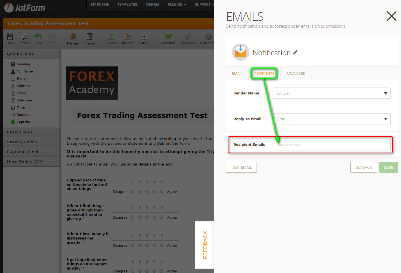 Why am I not receiving new submission notifications from one of my forms? Image 2 Screenshot 41