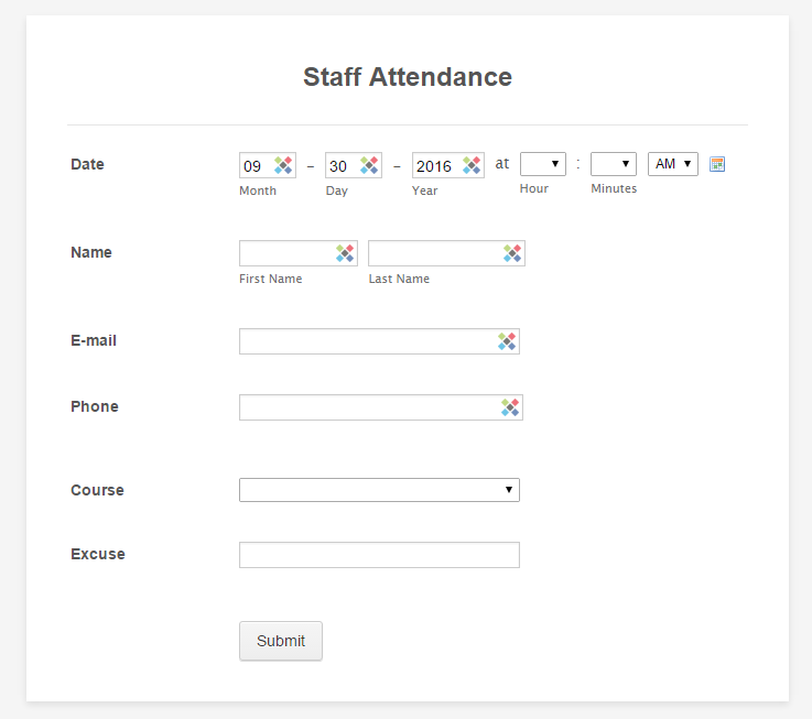 Would like to create a simple check in and checkout for staff attendance Image 1 Screenshot 20