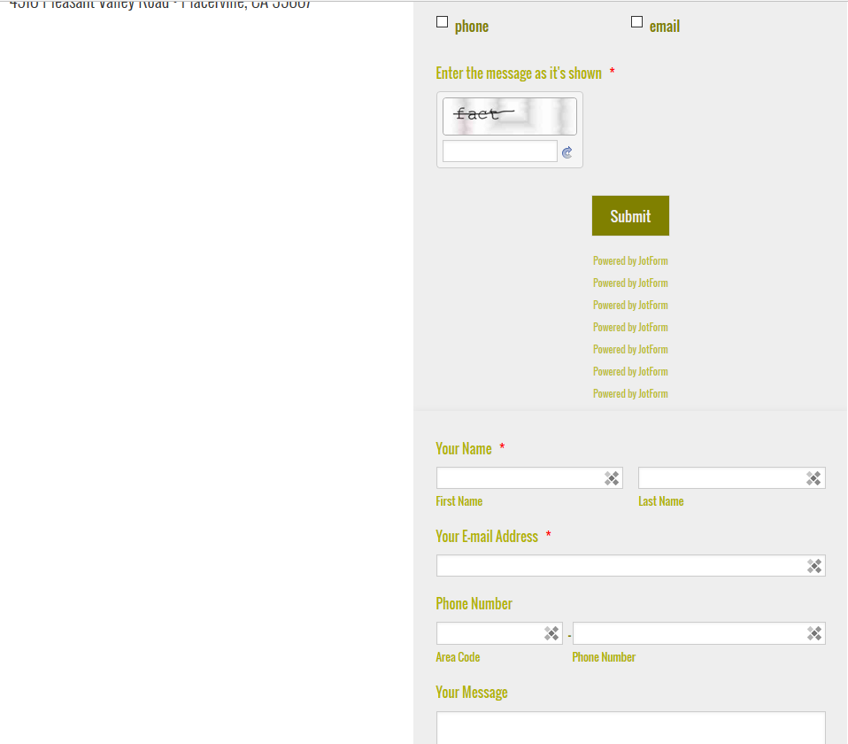 Embedded form script on wordpress continuously loads jotform footer in firefox and safari Image 1 Screenshot 20