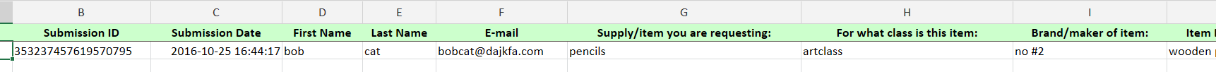 Is there a way to export the information on separate pages of a survey to separate rows in a spreadsheet? Image 1 Screenshot 20