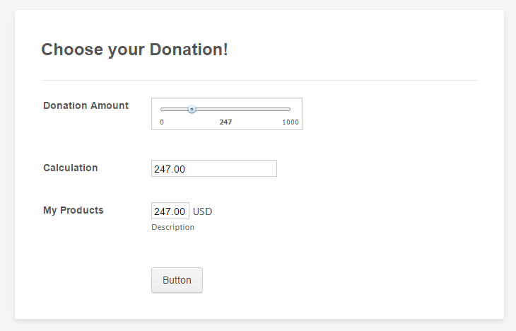 Is it possible to put in a range for money to donate? Image 1 Screenshot 0