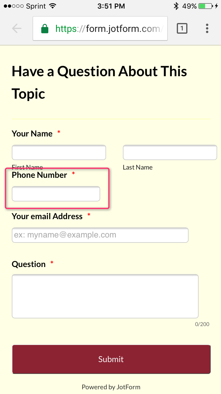 CSS: Need help with making my form mobile responsive Image 1 Screenshot 20