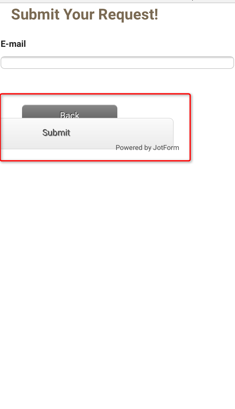 Align my submit and back button and make the submit button look the same as the Back/Next button Image 2 Screenshot 41