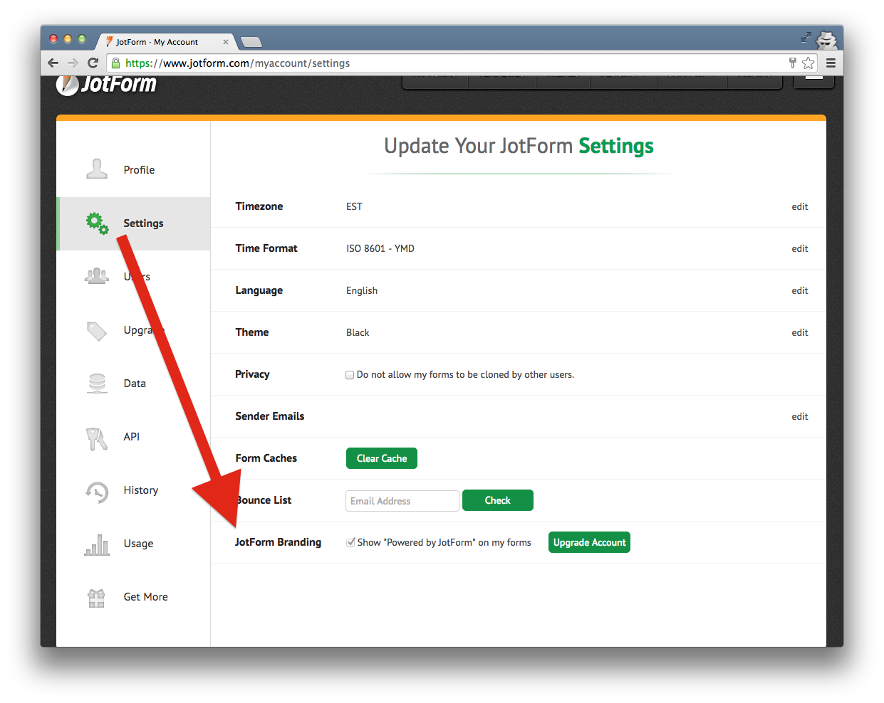 Is custom branding available for JotForm customers on all plans? If not, which plans is this feature available on? Image 2 Screenshot 41