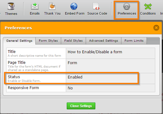 How to redirect the Disabled form to redirect or splash page? Image 1 Screenshot 20