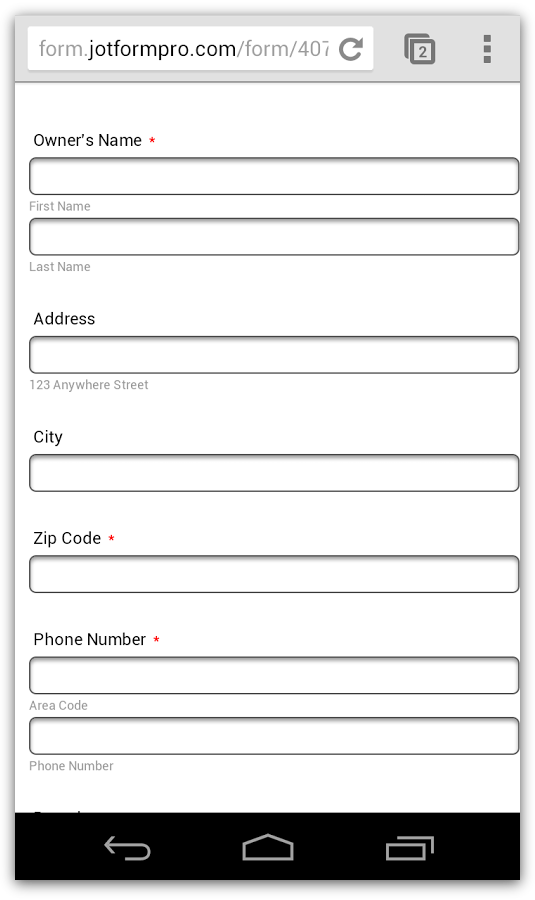 Is it possible to have an auto adjusting (width) form? Image 1 Screenshot 20