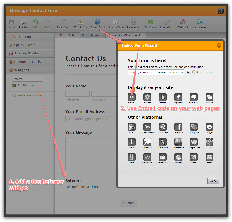 How to send external parameters to the form Image 1 Screenshot 20