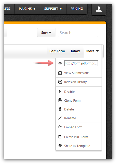 Add a Form Link Option to My Forms Page Image 1 Screenshot 20
