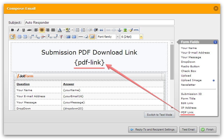 Autoresponder with submission PDF link Image 1 Screenshot 20
