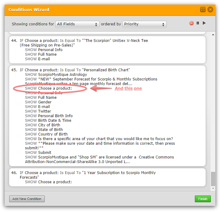 Payment integration: How to troubleshoot conditional logic on product options Image 2 Screenshot 51