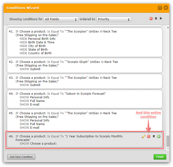 Payment integration: How to troubleshoot conditional logic on product options Image 3 Screenshot 62
