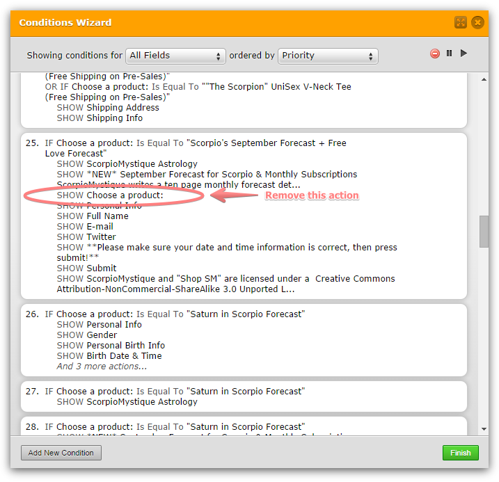 Payment integration: How to troubleshoot conditional logic on product options Image 1 Screenshot 40