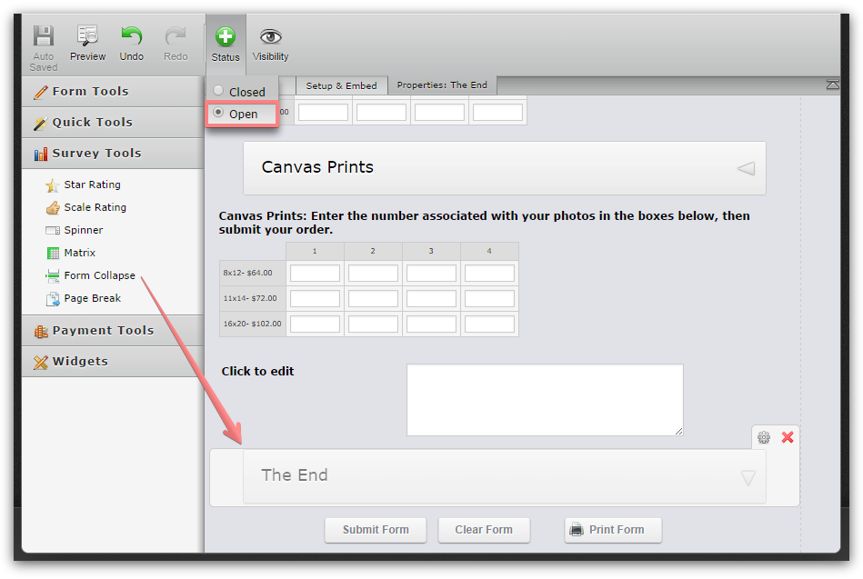 How to show a Submit button after Form Collapse at the bottom of the form Image 1 Screenshot 20