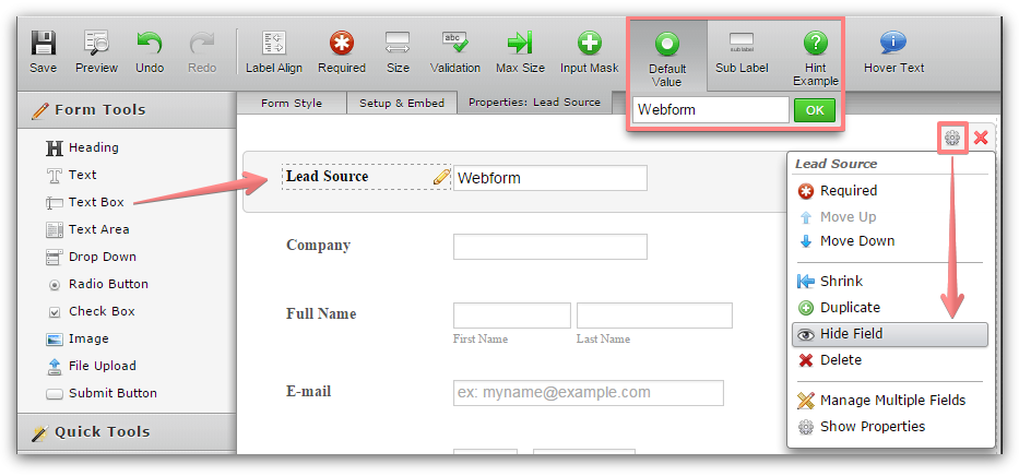 How to forward a custom Lead Source to Zoho CRM Image 1 Screenshot 30