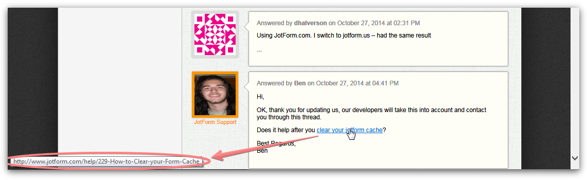 Links to support articles do not work on support forum replies Image 1 Screenshot 20