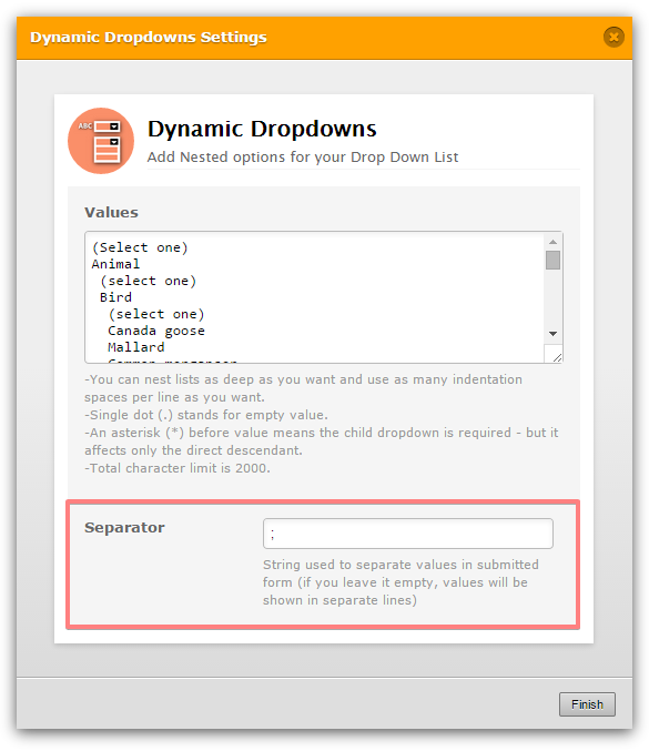 Dynamic dropdowns   customizing submitted data format Image 1 Screenshot 20