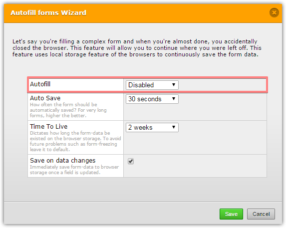 Form is rendering slowly due to enabled Auto Fill option Image 1 Screenshot 30