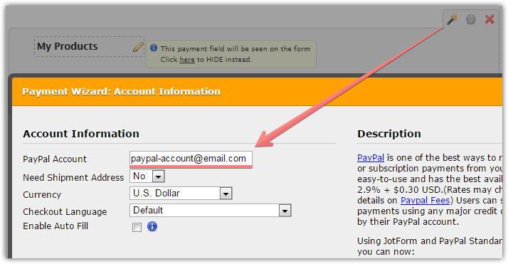 When setting up PayPal, is the Account # the same as the email address? Image 1 Screenshot 20