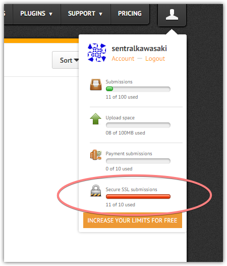 SSL Limits: Form over quota warning Image 1 Screenshot 20