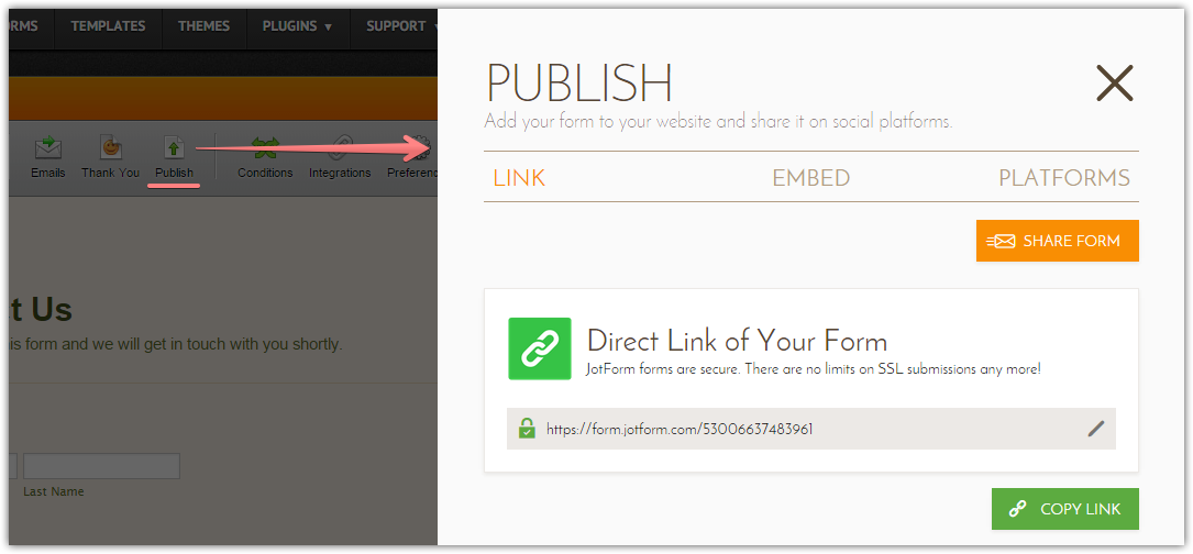 Publish option not loading publishing menu Image 1 Screenshot 20