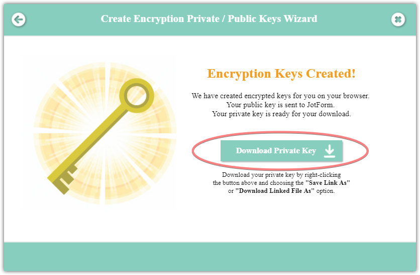 Encrypted Form: Lost encryption key   what to do Image 1 Screenshot 60