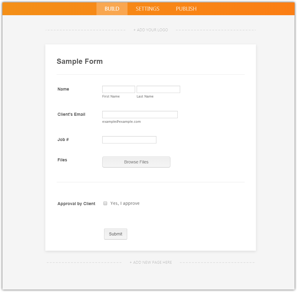 Trying to create a form for sales staff to upload proofs, enter job number and email to client for approval Image 1 Screenshot 40