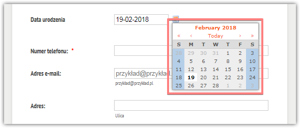 Form Builder Language: The calendar options of the Date Picker field are not translated Screenshot 30