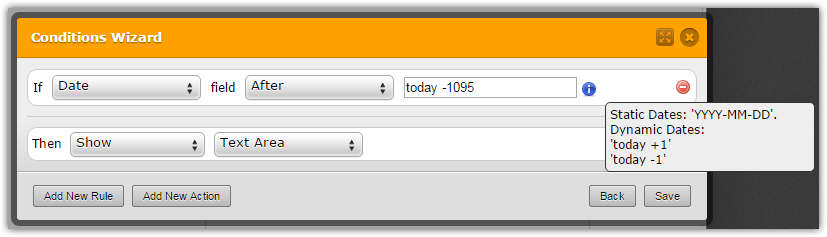 How do I format the date value in a conditional? Image 1 Screenshot 30