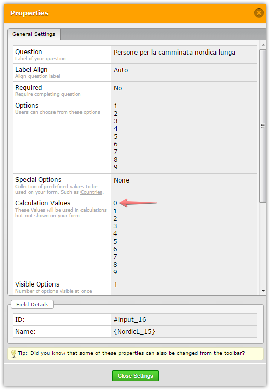 How to perform a form calculation using dropdown menu Screenshot 30