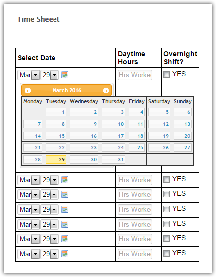 Configurable list widget: Customize the style of the calendar field Image 1 Screenshot 20