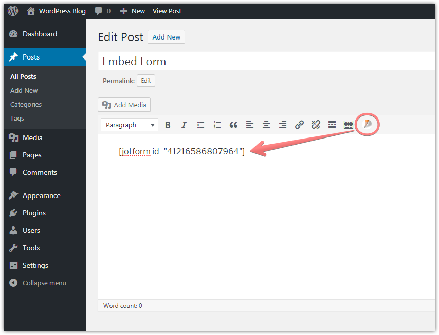 Embedded wordpress form is not submitting Image 1 Screenshot 20
