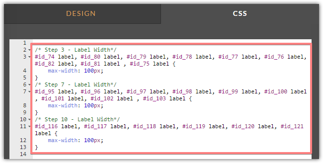 How to change a field label width Image 1 Screenshot 30