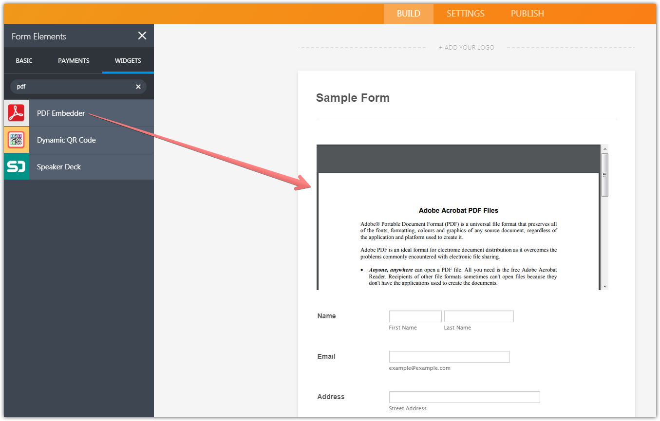 Is there a way to upload a pdf and add form fields? Image 1 Screenshot 20