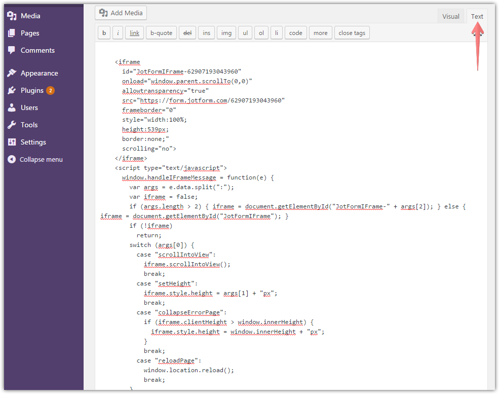 Integrated Square via Jotform in Wordpress   Stuck on HTTPS error Image 2 Screenshot 41